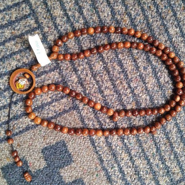 tasbih kokka bulat ± 10 mm ( 10mm ) butir bulan terompah