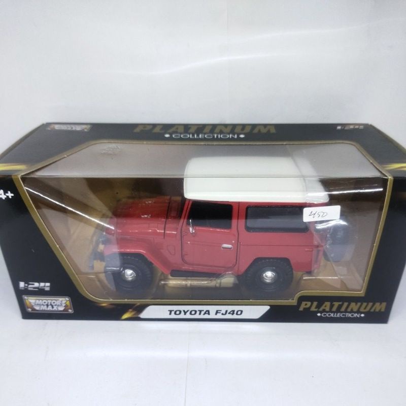 diecast miniatur mobil 1:24 Toyota hardtop fj cruiser motormax klasik
