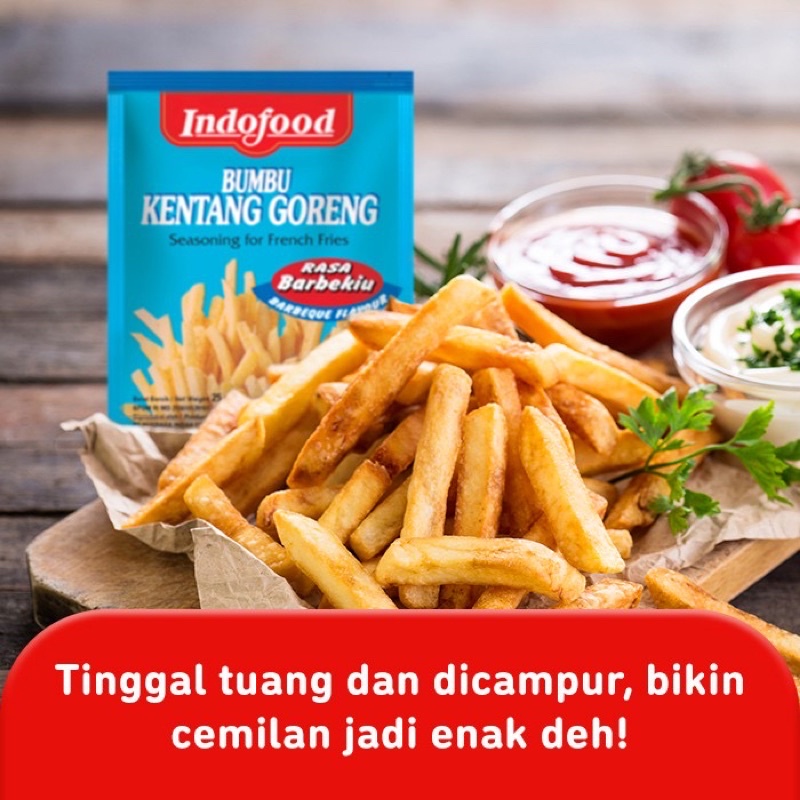Bumbu kentang goreng Indofood Keju Barbeque Jagung Bakar