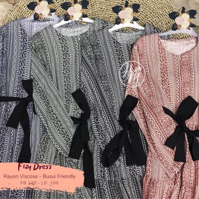 Fizi Dress Himosly Hitam