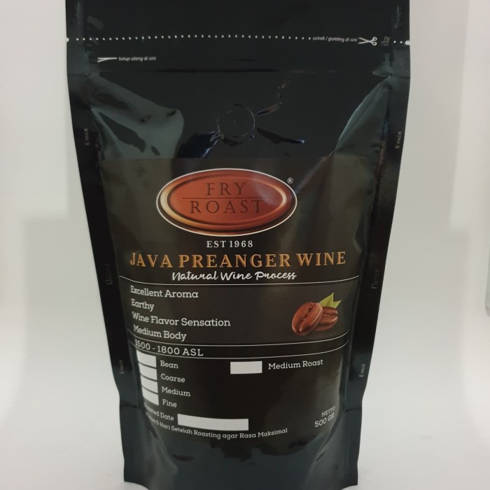 

gt201jyj Kopi Arabica Java Preanger Natural Wine Process 500 Gr Biji Dan Bubuk - Biji Ds20X11