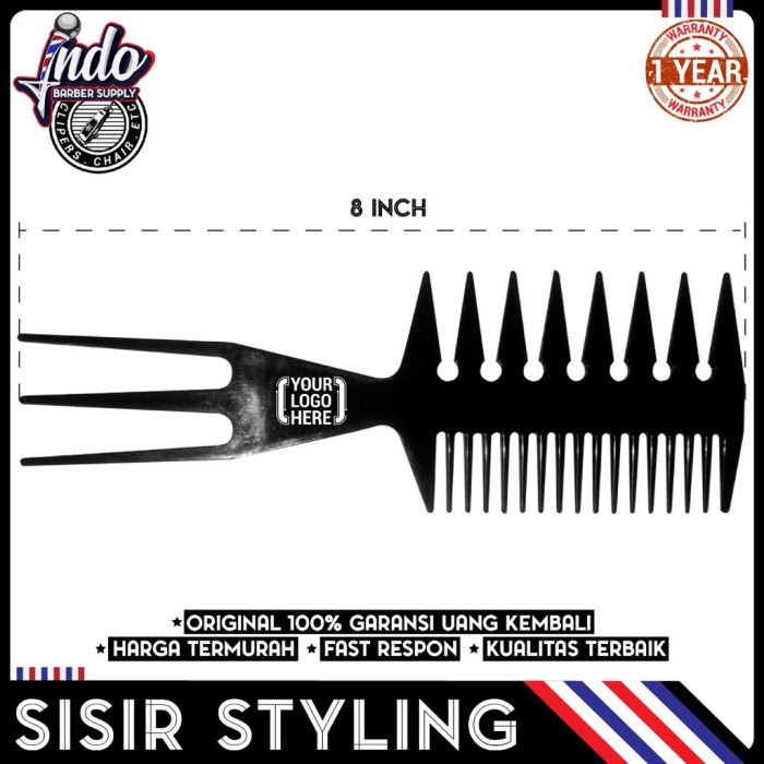 rambut-styling-produk- sisir styling pria - tekstur barbershop salon - polos -produk-styling-rambut.