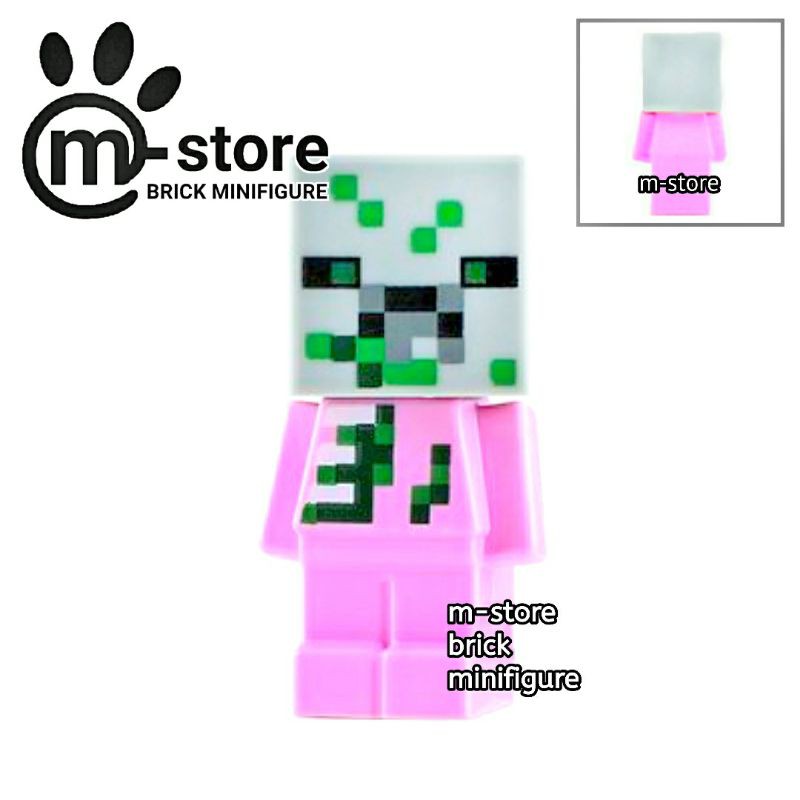 Lego Minecraft Mine Craft Baby Zombie Pigman Baby Zombie Pig Man Building Block Shopee Indonesia