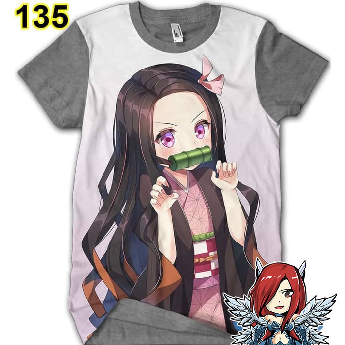 KAOS BAJU ANIME KIMETSU NO YAIBA NEZUKO KAMADO