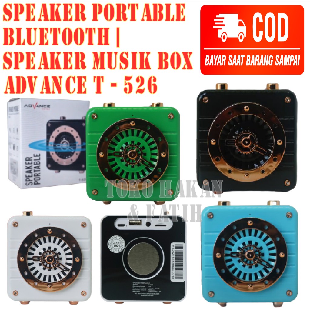 Speaker Advance T-526 Portable Speaker | Advance T 526 Speaker Bluetooth | Musik Box Advance T526 | 
