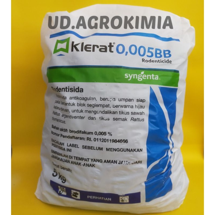 RACUN TIKUS / UMPAN TIKUS KLERAT 5KG