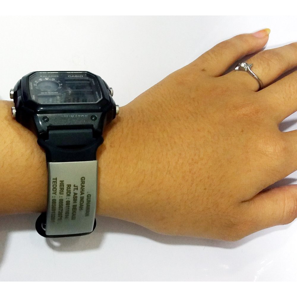 Jam Identitas-Jam Data Kecemasan-Plat Data Identitas Di Jam Tangan-Id Tag Watch