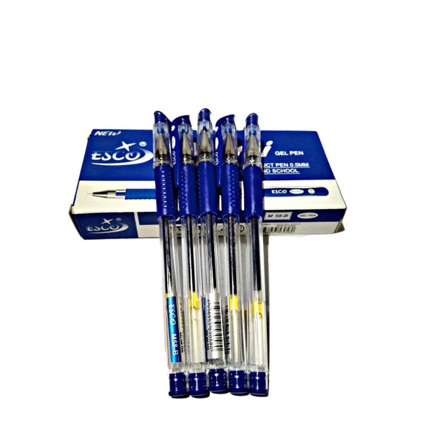 Vinztstore - Pulpen Gel Mini Esco Pulpen Gel Hitam Esco 0.5mm Ballpoint Gel Esco Mini Murah