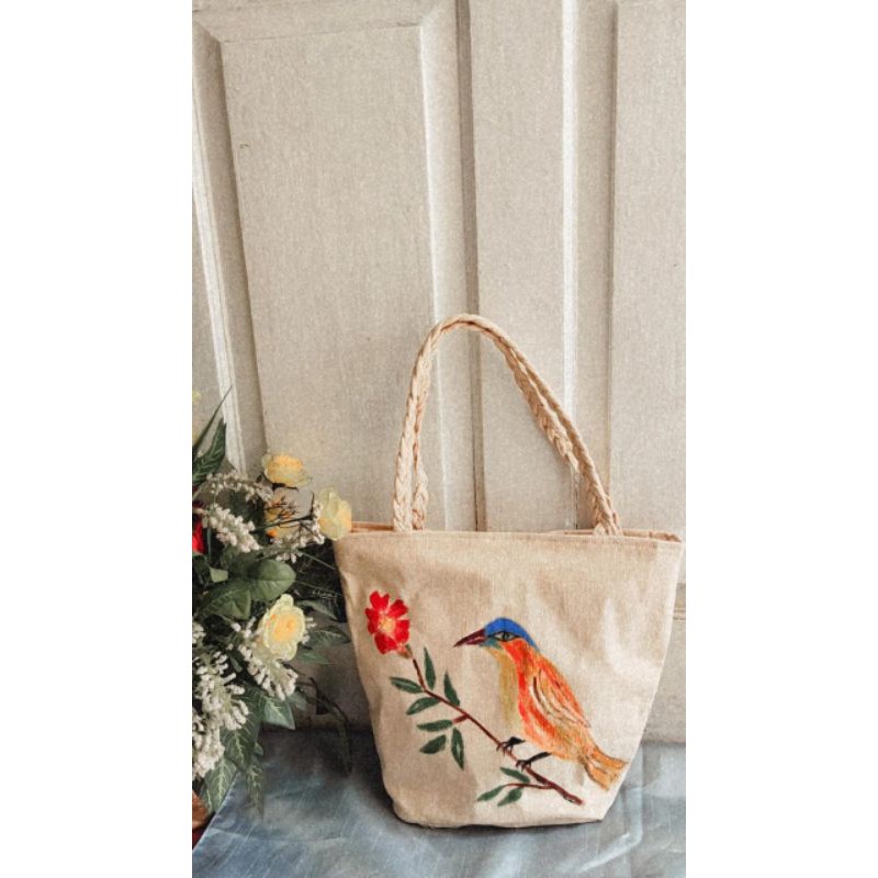 

TAS LUKIS BURUNG HANDMADE