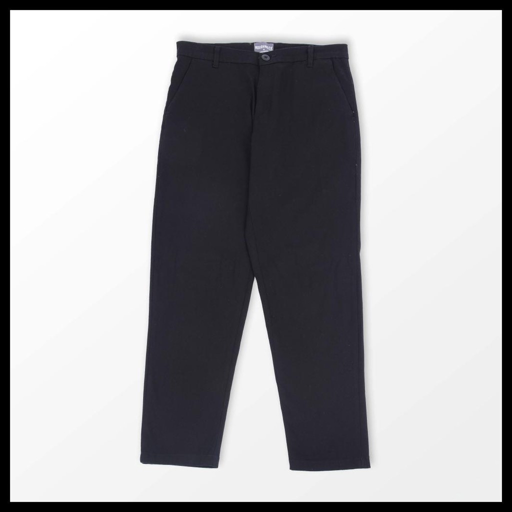 {BISA COD} Roughneck AP011 Black Plain Ankle Pants SPECIAL Kode 85