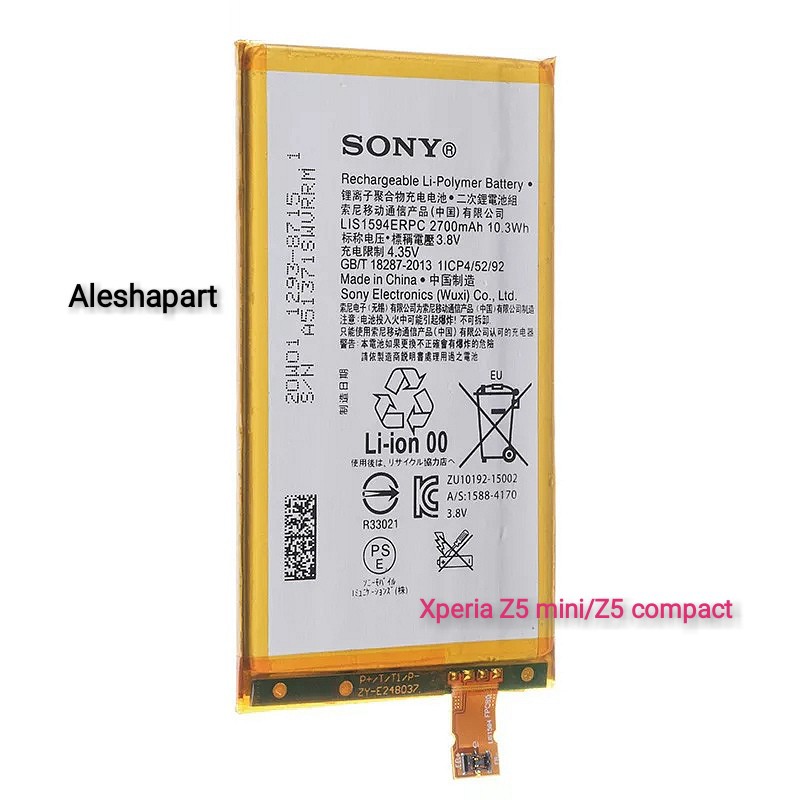 BATERAI/BATTERY SONY XPERIA Z5 MINI/Z5 COMPACT/E5803-XA ULTRA (LIS1594ERPC)