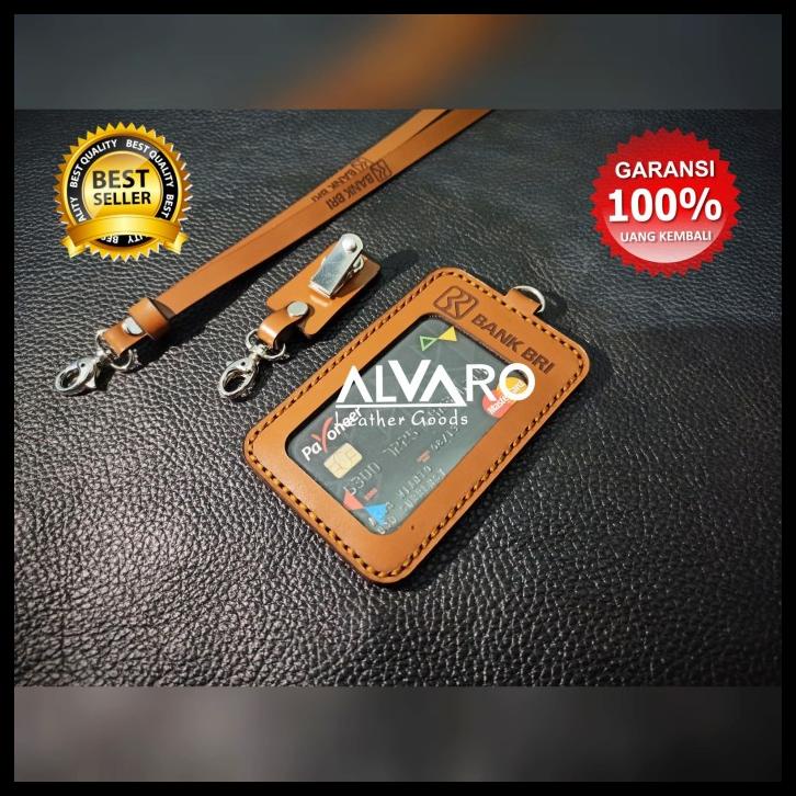 

BEST SELLER !!! LANYARD ID CARD KULIT / NAME TAG CUSTOM / ID CARD HOLDER KULIT TERLARIS