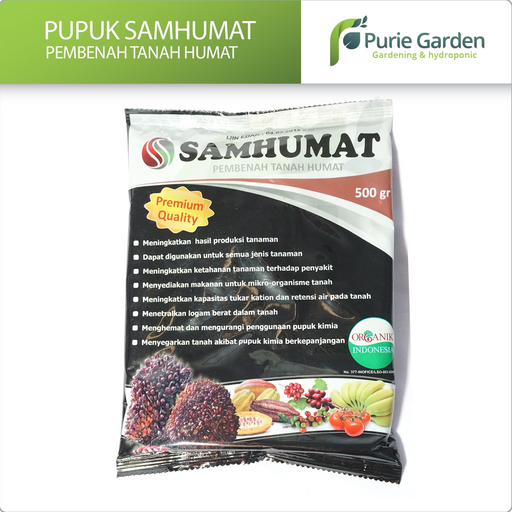 Pupuk Samhumat Pembenah Tanah Humat 500Gr