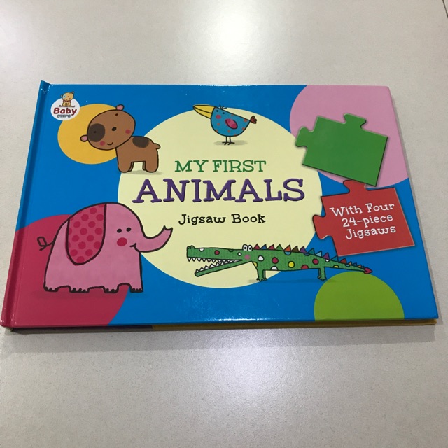 My First Animals Jigsaw Puzzle Book Preloved | Buku Anak