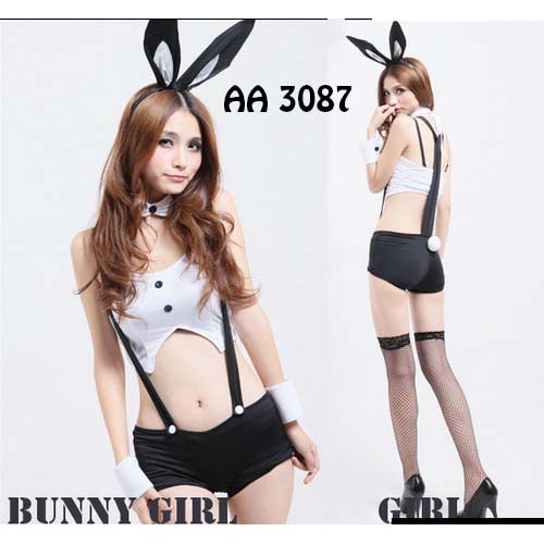 FREE ONGKIR - Lingerie Sexy Costume Bunny Rabbit Cosplay Kostum Wanita Seksi Import