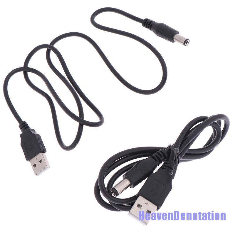 Hdn Kabel Charger Usb Ke Dc 5.5mm Plug Jack Untuk Mp3/Mp4 Player Hd