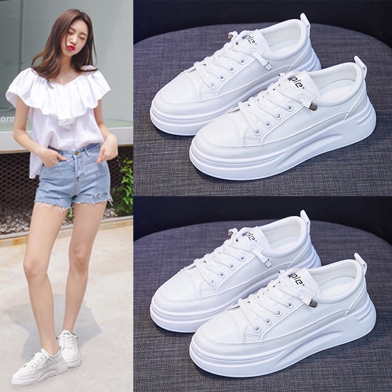 &quot;FREE BOX&quot; LV0081 Sepatu Sneakers Wanita Casual Polos  PU