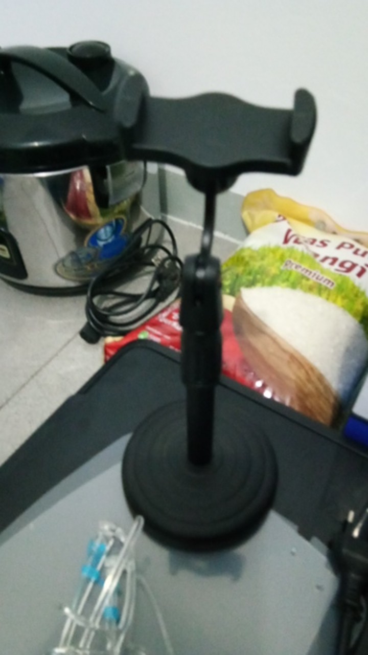 Phone Holder Hd-25 Stand Meja Folding Desktop Support Table Standing Berdiri For Meeting Review Vlog
