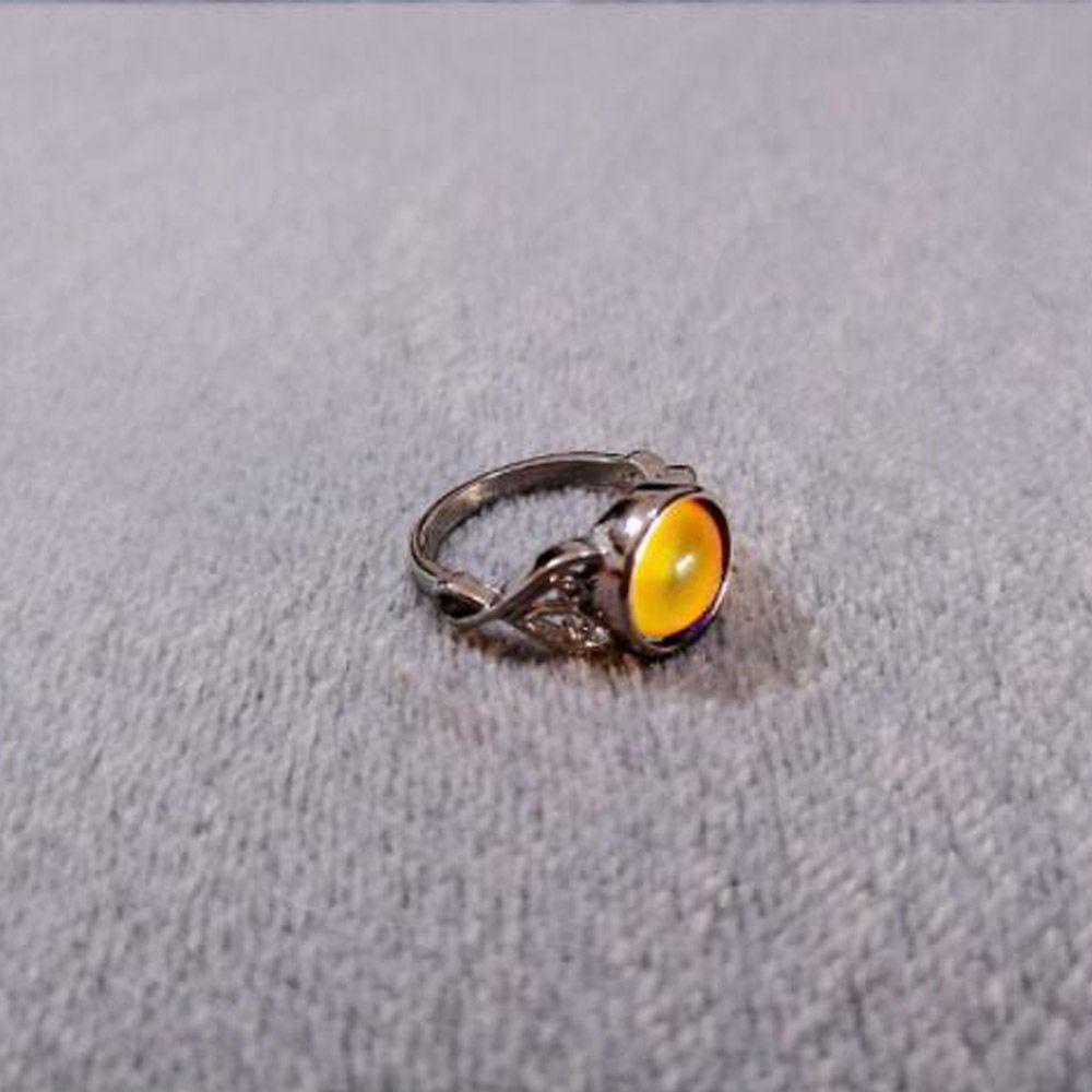 Lily Mood Cincin Hadiah Kreatif Hadiah Untuk Wanita Gadis Perhiasan Kontrol Suhu