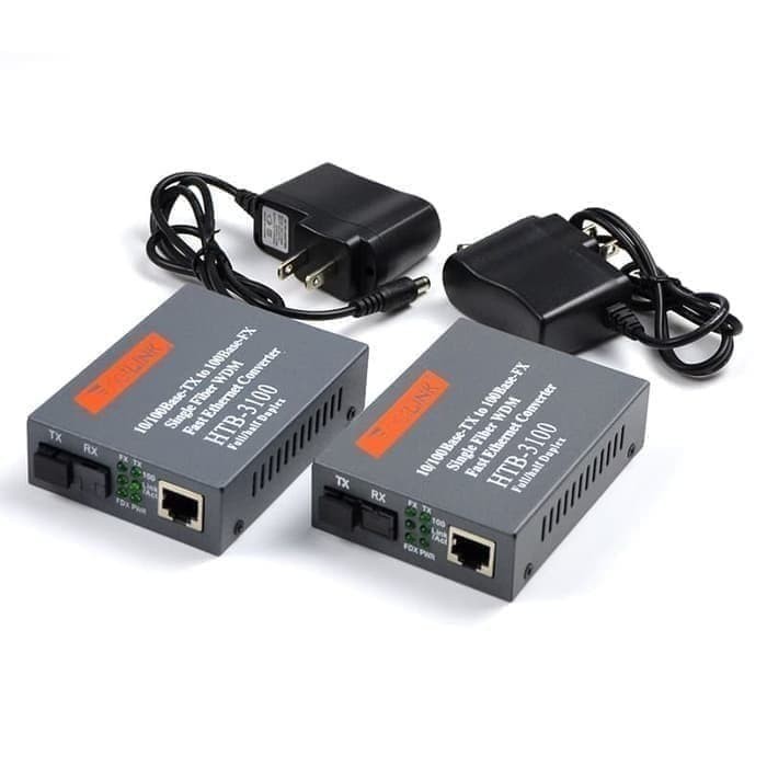 Solusi NetLink HTB3100 AB HTB-3100 AB HTB3100AB Singlemode Media Converter - NETLINK Berkualitas