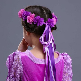 Gaun Kostum Princess Rapunzel / Dress Pesta Anak Perempuan