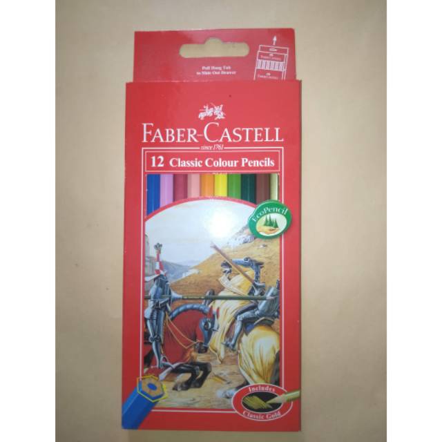 

Pensil warna Faber Castell isi 12 Warna