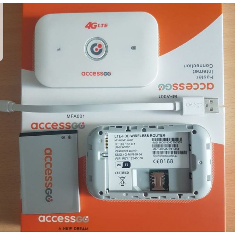 Modem Mifi 4G Hotspot All Operator AccessGo MFA001 New/Baru dan Bergaransi