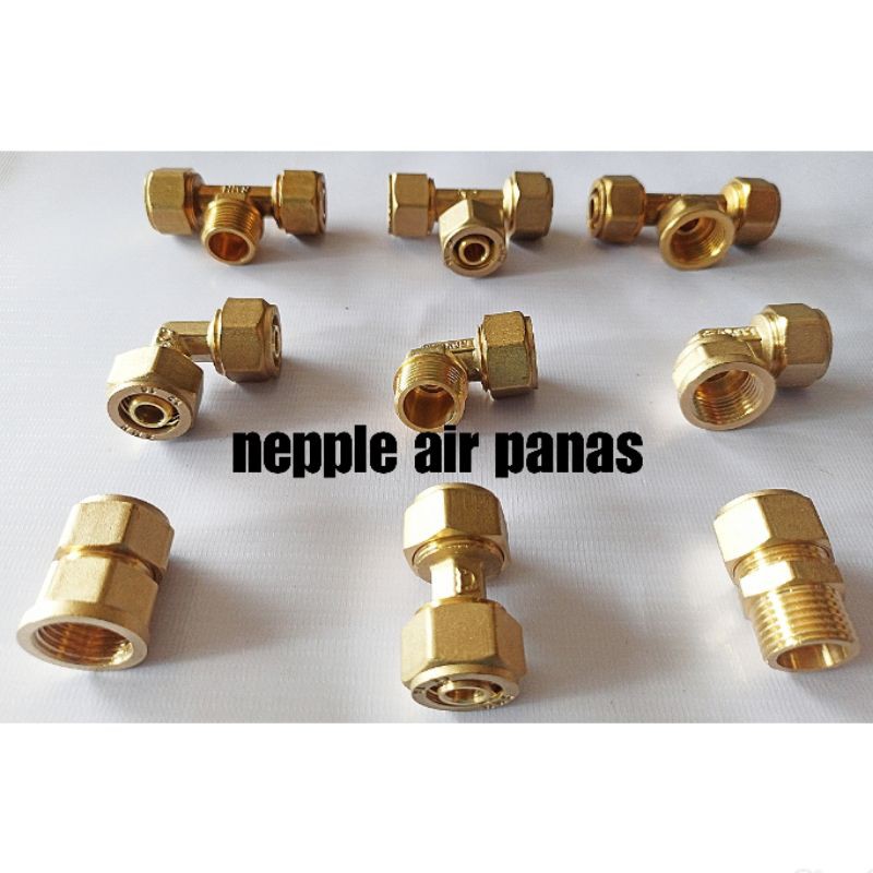 sambungan pipa air panas dingin fittings neppel nepel knee