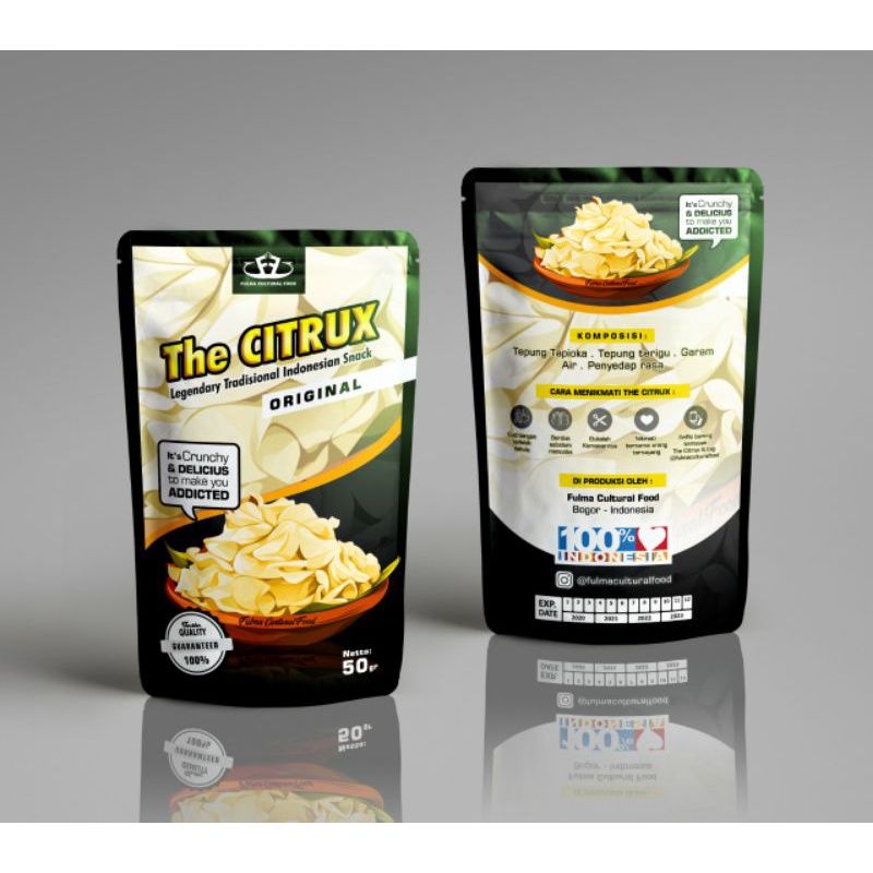 

CEMILAN KERIPIK RENYAH ENAK THE CITRUX (ORIGINAL) 50 GR