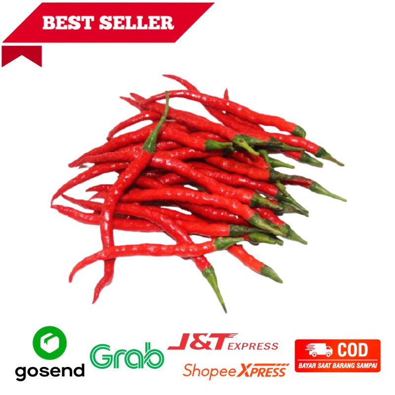 

Cabai Rawit Merah, 100gr, Sayuran sehat segar Bandung