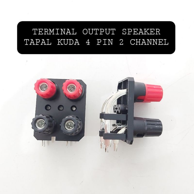 Terminal Out put Speaker 2 Channel 4 PIN TAPAL KUDA Jack Banana Binding Post