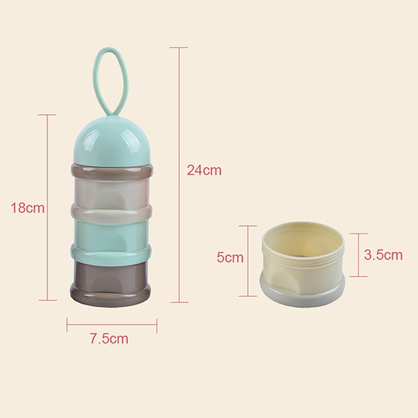 [Brandedbaby] CONTAINER SUSU BAYI 3 SUSUN IMPORT ANEKA WARNA