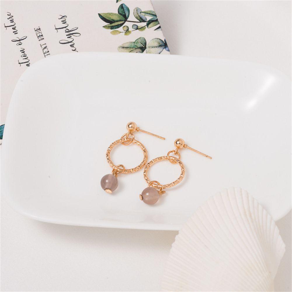 Lily Berlian Busur Anting Fashion Daisy Bintang Stud Earring Ear Clip