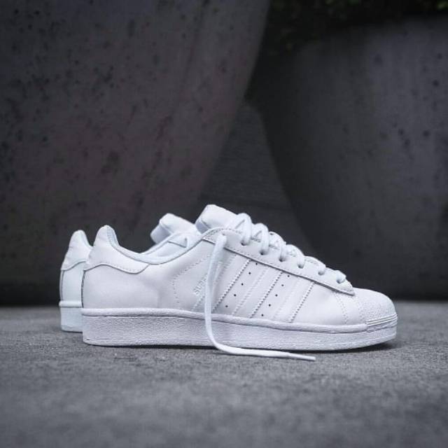 adidas superstar full white