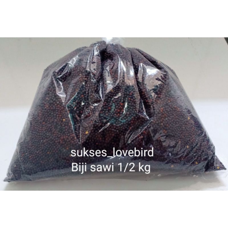 Biji sawi 1/2 kg makanan burung