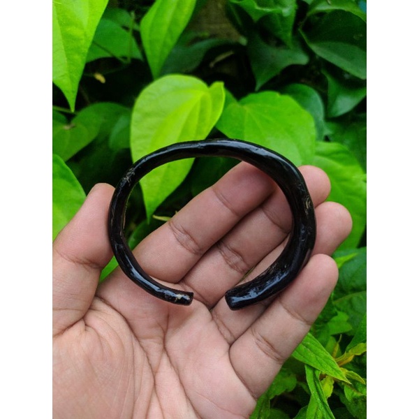 Akar Bahar hitam gelang akar Bahar hitam motif C minimalis