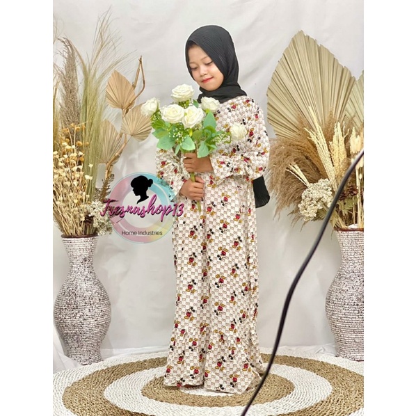 Gamis Anak Rayon Motif