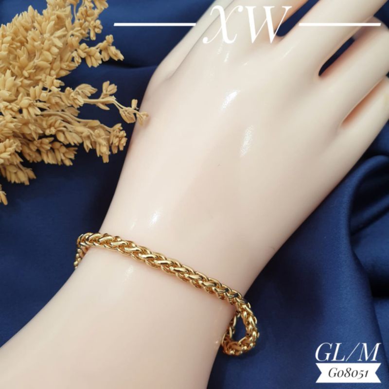 Gelang Xuping Rantai Lilit Gold G08051