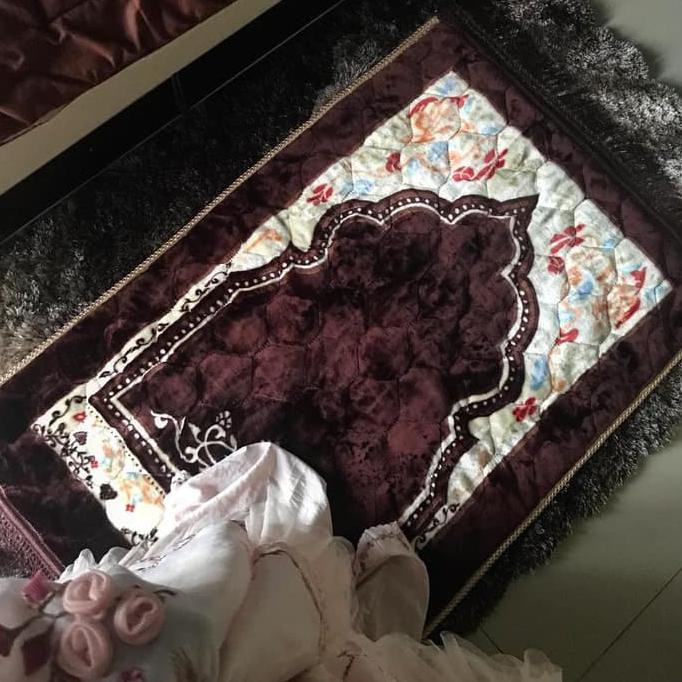 BEST SELLER Sajadah Al-Jeddah Sajadah Busa Bulu Sajadah Turki Sajadah Tebal Empukk - Ungu TERJAMIN