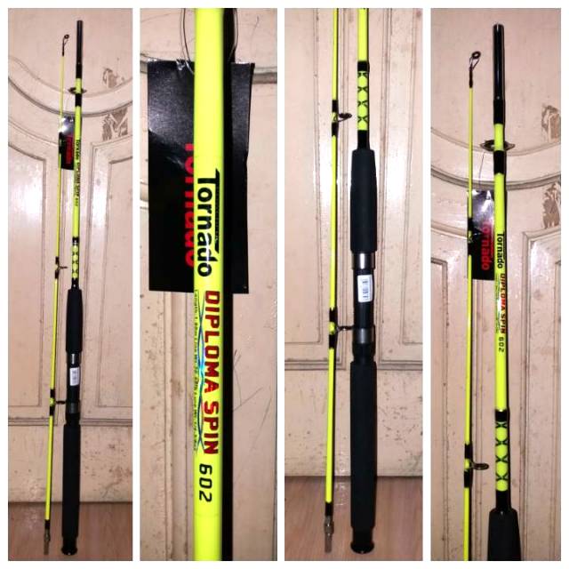 Joran KHUSUS LAUT Fiber glass TORNADO DIPLOMA panjang 1,8 meter kekuatan 25 Kg