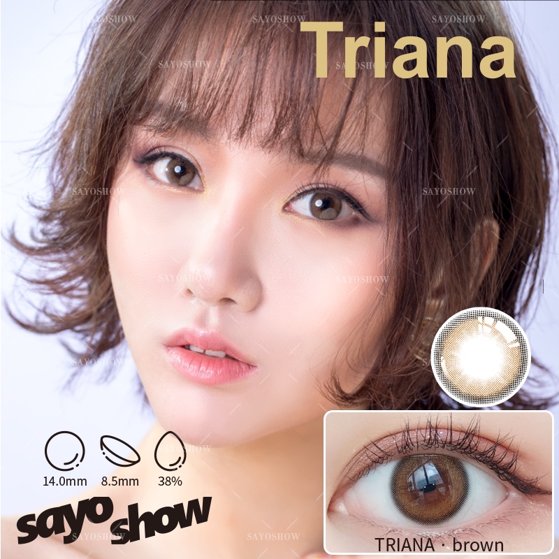 SAYOSHOW - Softlens TRIANA Normal, Minus 1.00 S/D-8.00 (14 mm)