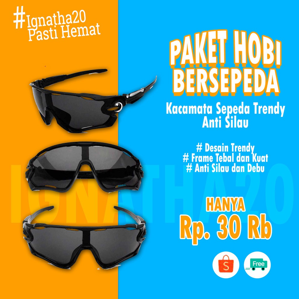 Kacamata Sepeda Anti Silau Anti Debu Trendy dan Gaya