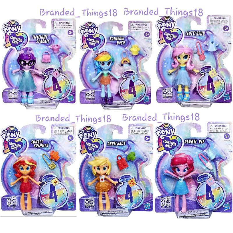 MLP Little Pony Equestria Girls Potion Fashion Squad 3 in mini figure princess pony shimmer sunset E