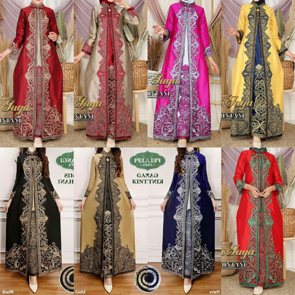 Gamis Khintani Abaya Tafeta Dress Muslim