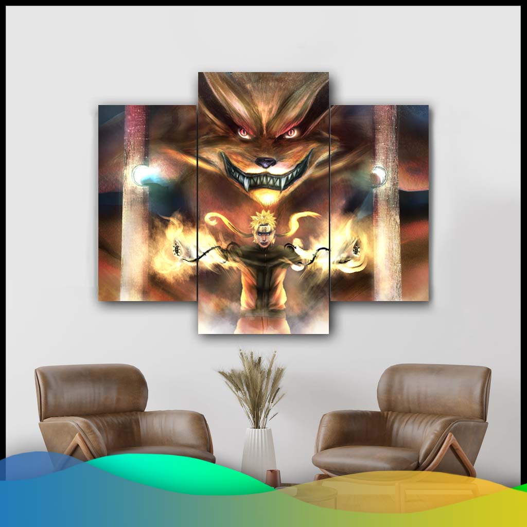 Hiasan Dinding Anime / Pajangan Dinding Naruto 1 Set Spesial Edition