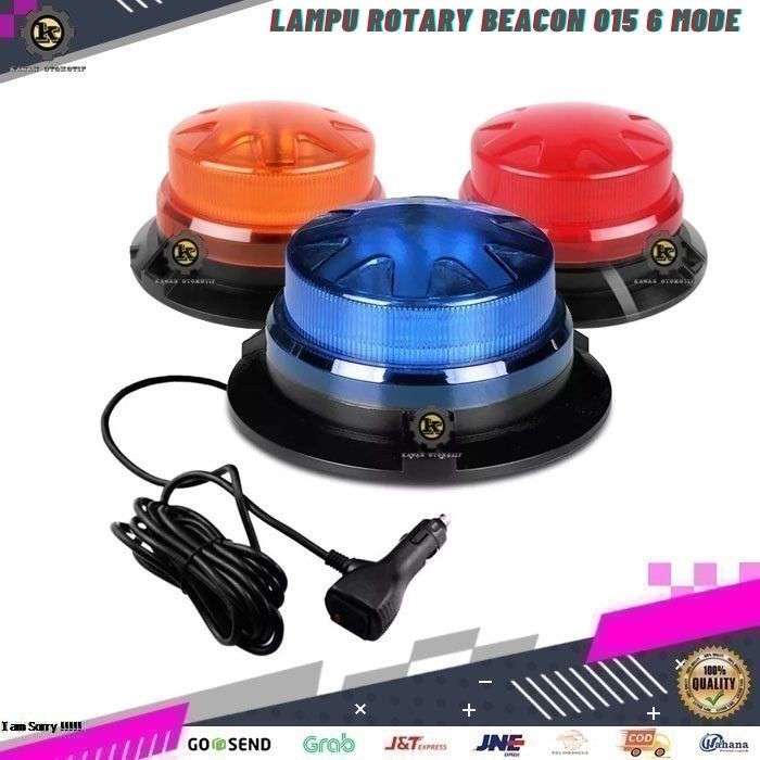 Lampu Led Variasi Rotari Rotary Blitz Atap Atas Kabin Variasi Mobil Truk Truck 12-24 Volt
