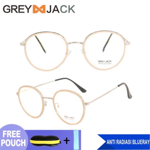 Promo Grey Jackkacamata anti radiasi blueray dewasa fashion metal 2621 - C2. Murah