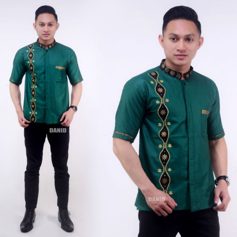 Baju koko pria lengan pendek