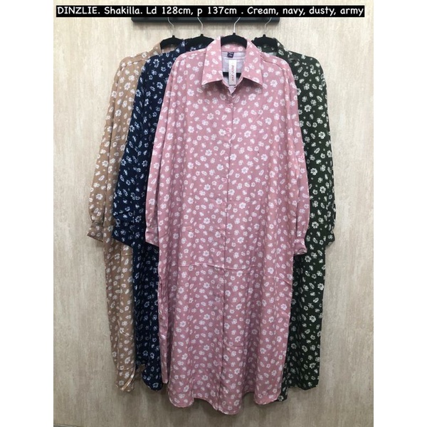 BAJU LONG DRESS DINZLIE SHAKILLA