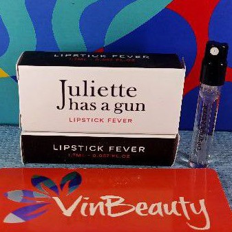 Vial Parfum OriginaL Juliette has a gun Lipstick Fever EDP 1.7 ml For Women Murah